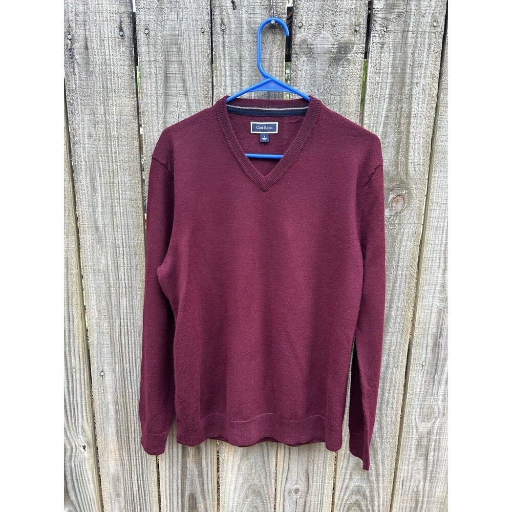 Club Room Men's Merino Wool Sweater Long Sleeve